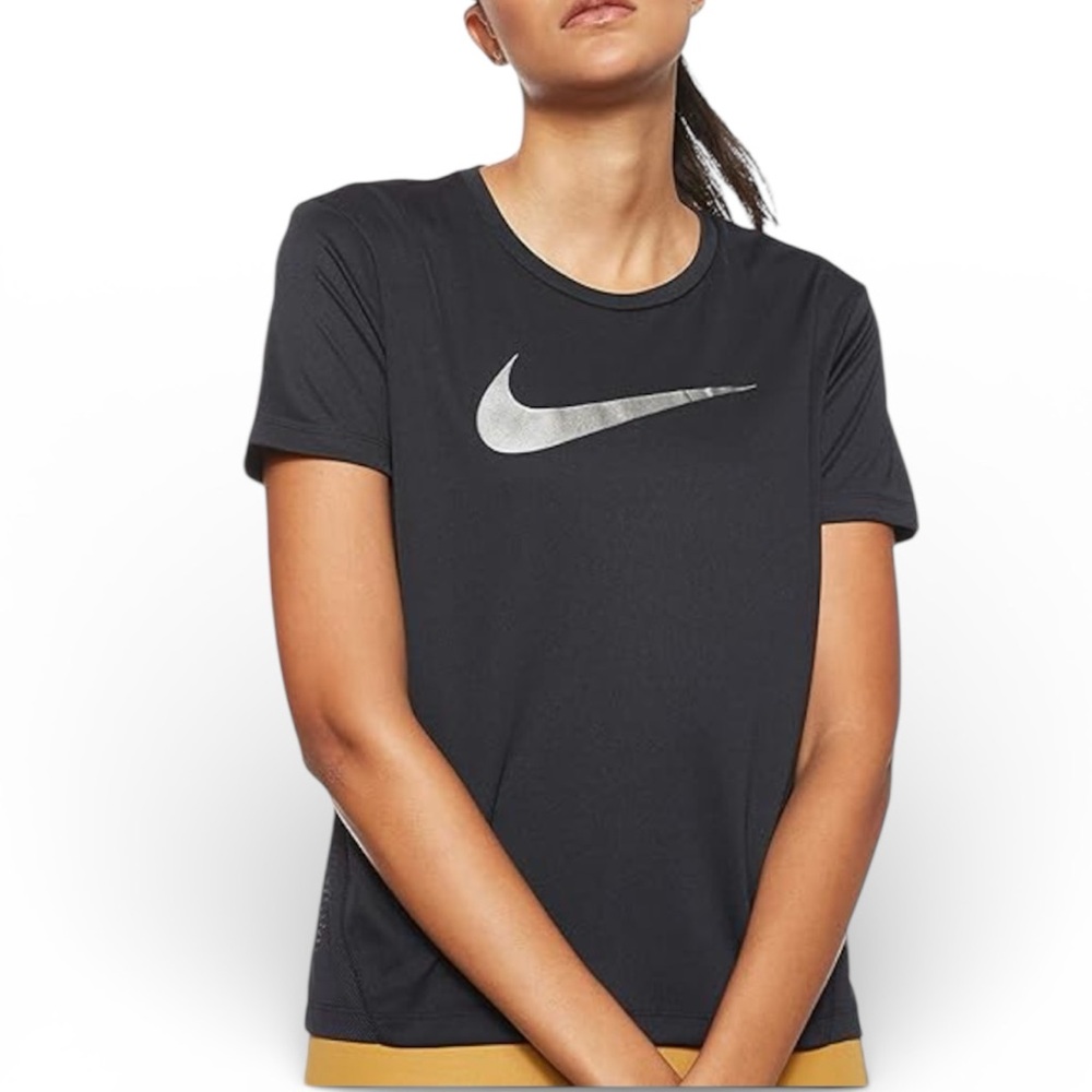 Nike Women's Black Dri-fit with Silver Swoosh